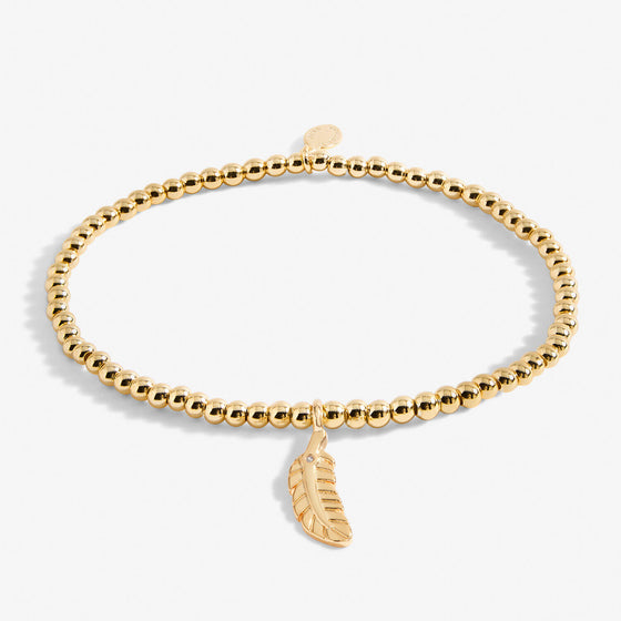 Joma Feathers Appear When Loved Ones Are Near Bracelet - Gold