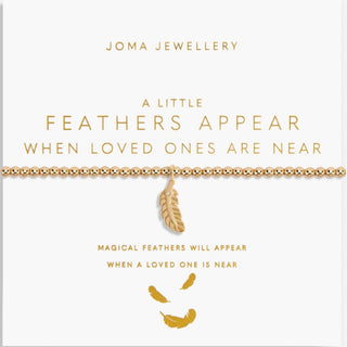 Joma Feathers Appear When Loved Ones Are Near Bracelet - Gold