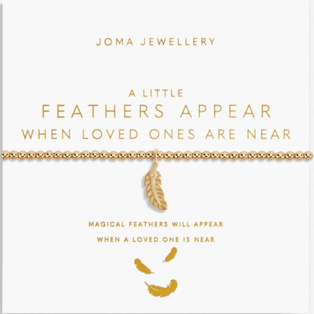 Joma Feathers Appear When Loved Ones Are Near Bracelet - Gold