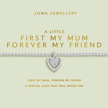 my mum my friend silver heart bracelet