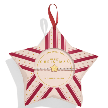 Star-shaped Christmas ornament with a bracelet design and 'Joma Jewellery' branding.