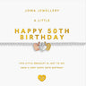 joma-happy-50th Birthday-bracelet-two-tone