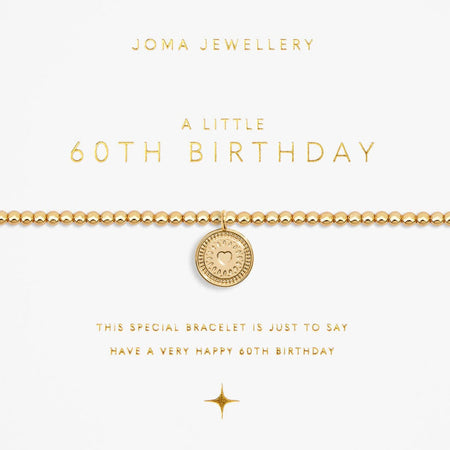 Joma Happy 60th Birthday Bracelet - Gold