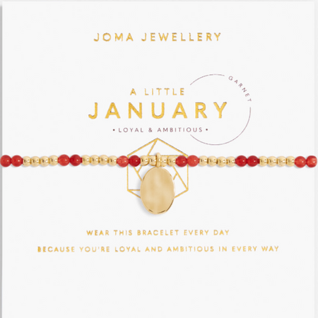 Joma January Birthstone Gold Bracelet