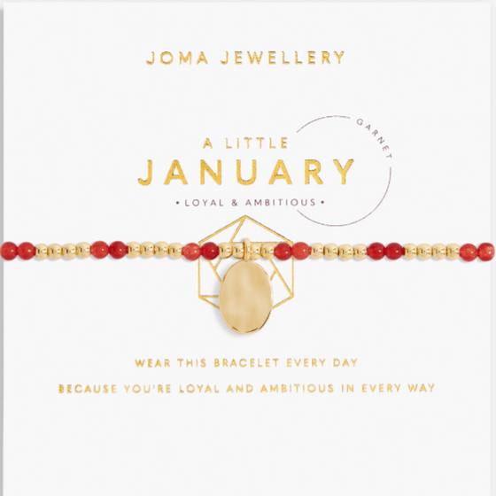 Joma January Birthstone Gold Bracelet