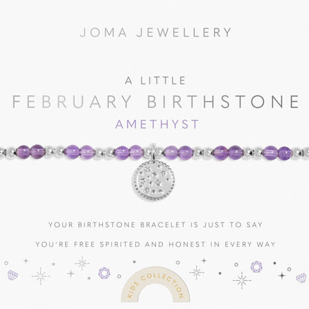 Joma Kids February Birthstone Bracelet - Amethyst