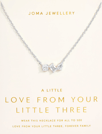 Joma Love From Your Little Three Necklace - Silver