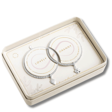 joma set of two silver bracelet in a gift box for granny for mothers day