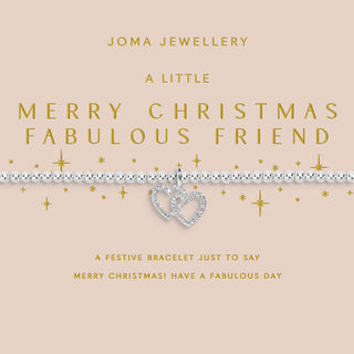 Joma Jewellery bracelet on a decorative card with festive text