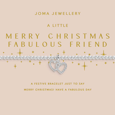 Joma Jewellery bracelet on a decorative card with festive text