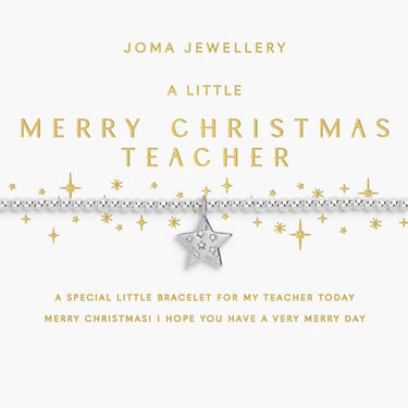 Joma Jewellery bracelet with star charm on a white card
