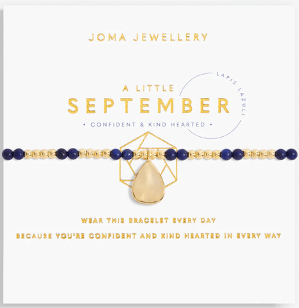 Joma September Lapis Gold Bracelet