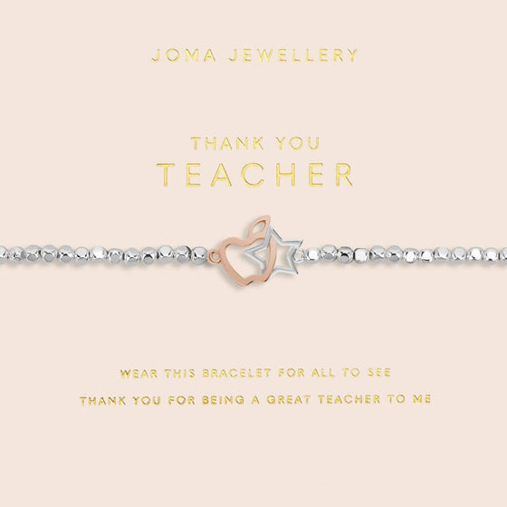 Joma Thank You Teacher Bracelet