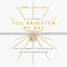 Joma Jewellery bracelet with gold star design and text on a white background