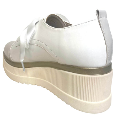 Kate Appleby Buckworth White & Cream Elevated Sole Shoes