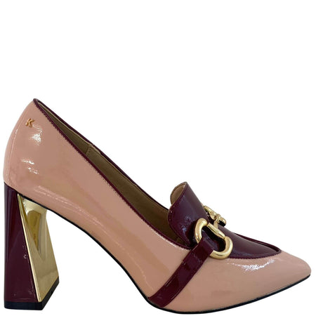 Kate Appleby Askern Patent Pointed Toe Shoes - Pink/Burgundy
