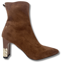 ladies dressy brown pointed toe boots