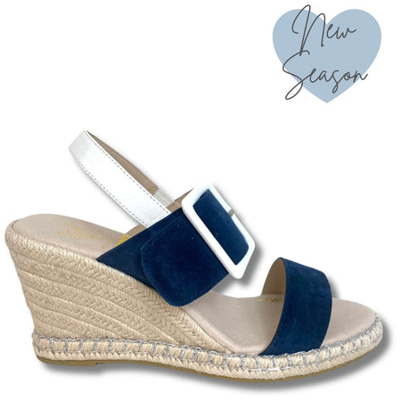 Kate Appleby Bodeden Navy Wedge Sandals