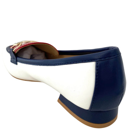 Kate Appleby Corby Slimline Loafers -  Navy Red