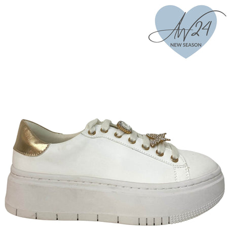 Kate Appleby Demb Classic Brooch Sneakers - White