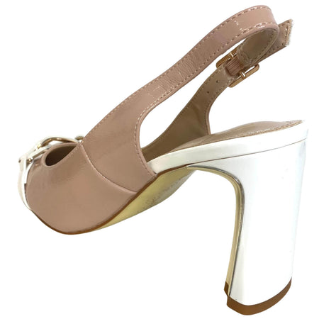 Kate Appleby Eversden Sling Back Pointed Toe Shoes - Nude/Off White