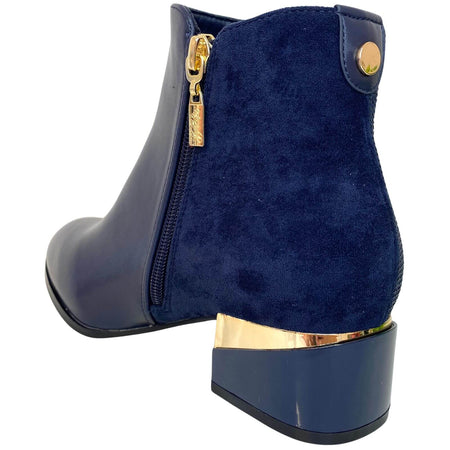 Kate Appleby Forfar Small Heel Boots - Navy