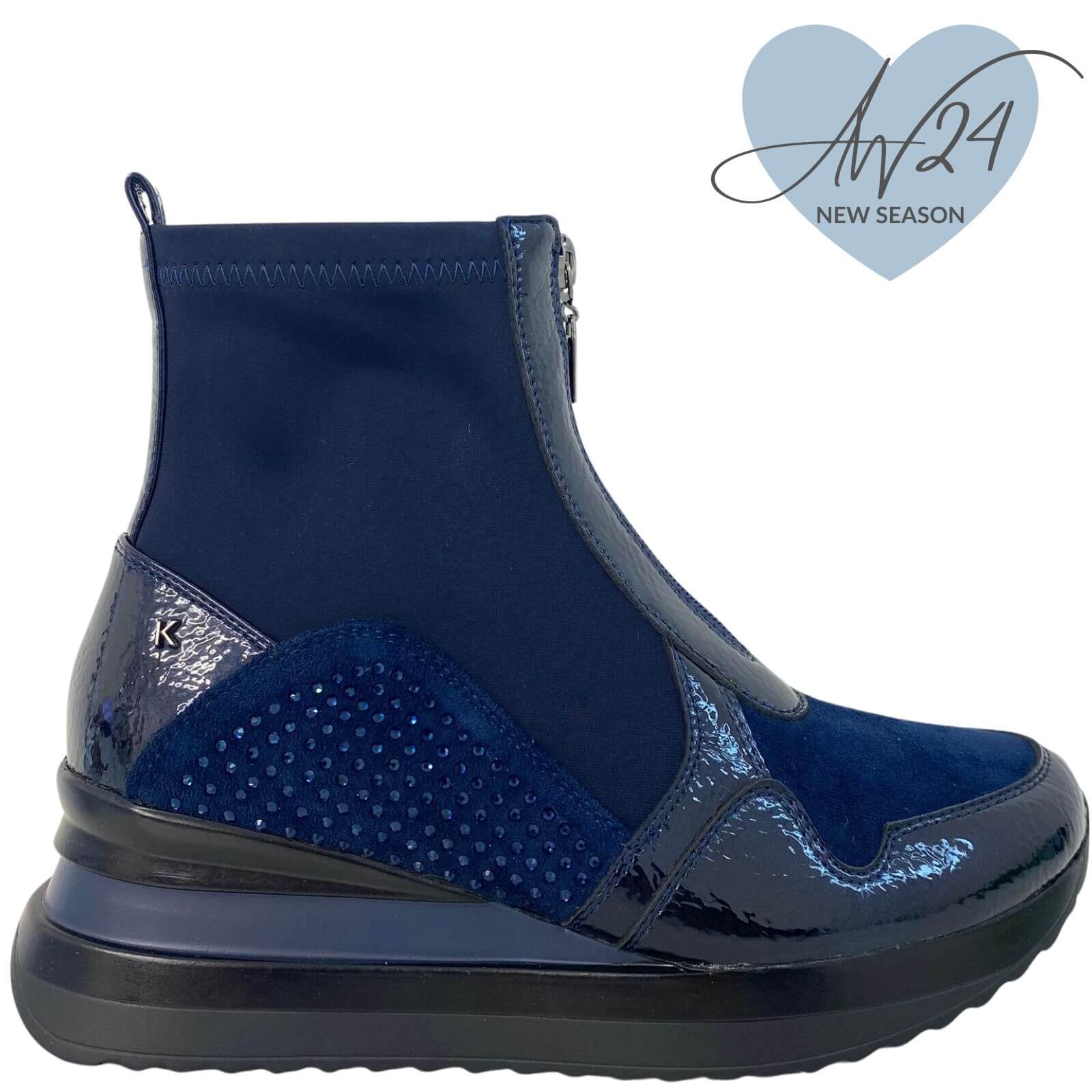 Kate appleby navy boots best sale