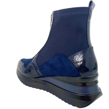 Kate Appleby Glossop Sparkle Wedge Boots - Navy