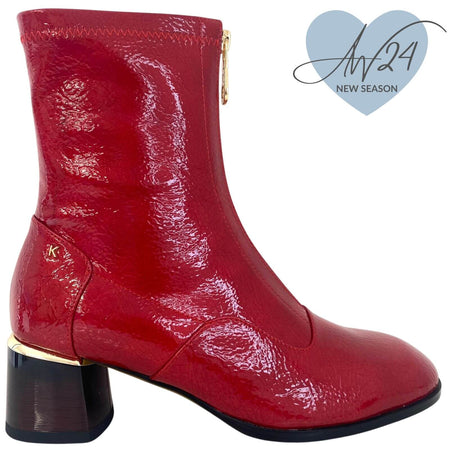 Kate Appleby Greenhill Dressy Patent Boots - Red