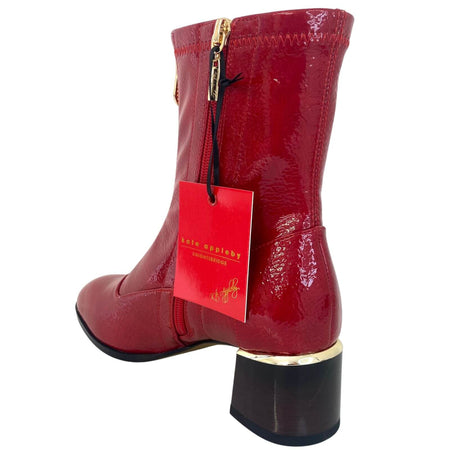 Kate Appleby Greenhill Dressy Patent Boots - Red