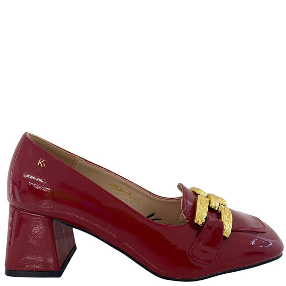 Kate Appleby Heathfield Patent Square Toe Shoes - Red