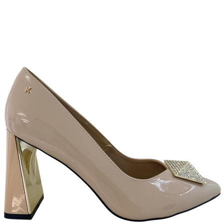 Kate Appleby Hinckley Patent Pointed Toe Shoes - Nude