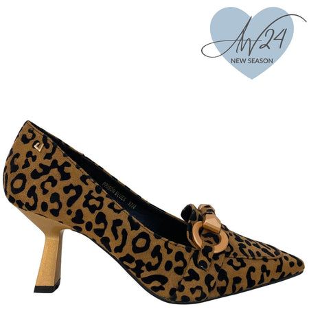 Una healy Kitten Heel Court Shoes - Leopard