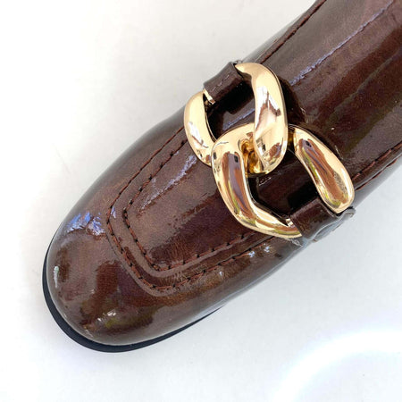 Kate Appleby Millport Block Heel Curb Chain Boots - Bronze