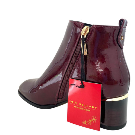 Kate Appleby Oakley Short Ankle Boots - Burgundy