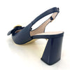 Kate Appleby Perthshire Bow Pointed Shoes - Navy