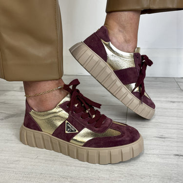 ladies trainers kate-appleby-severn-sneakers-burgundy