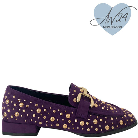 Kate Appleby Studded Loafers - Purple