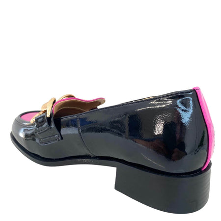 Kate Appleby Thames Patent Loafers - Black Pink