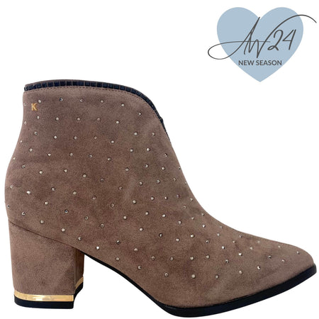 Kate Appleby Tynan Sparkly Pointed Toe Boots - Taupe