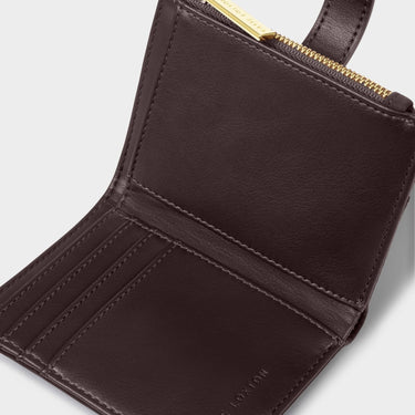 Katie Loxton Orin Twist Lock Purse - Chocolate