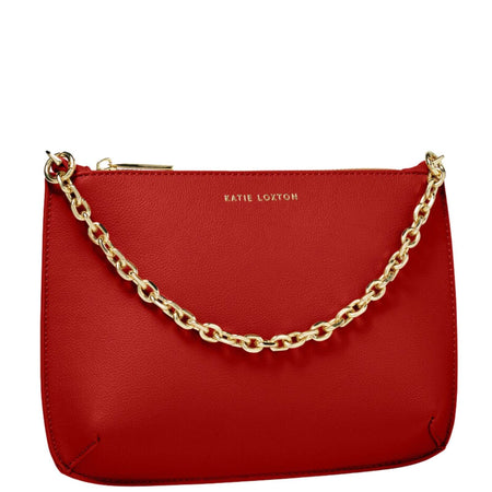 Katie Loxton Astrid Chain Clutch Bag - Red