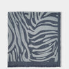 Katie Loxton Blanket Scarf - Zebra Print - Navy Grey