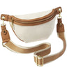 Katie Loxton Capri Canvas Belt Bag - Tan & Off White