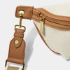 Katie Loxton Capri Canvas Belt Bag - Tan & Off White