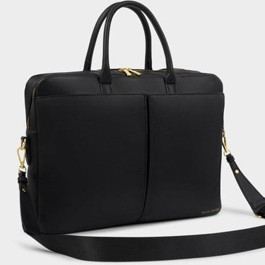 Katie Loxton City Laptop Bag - Black Plain