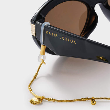 gold shell charm sunglasses chain