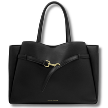 ladies black laptop tote bag