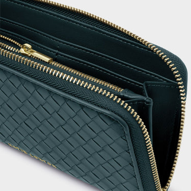 Katie Loxton Nova Woven Purse - Deep Teal
