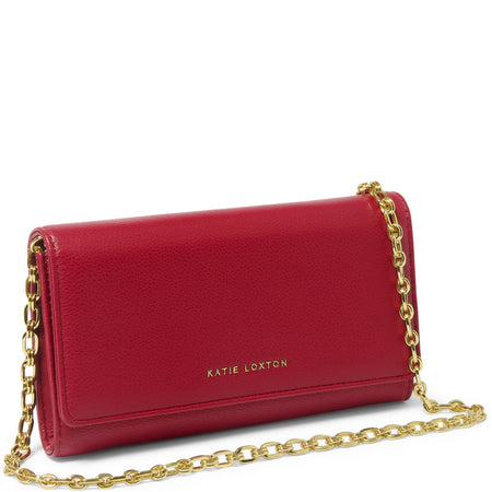 Katie Loxton Rubi Chain Crossbody Purse - Garnet Red